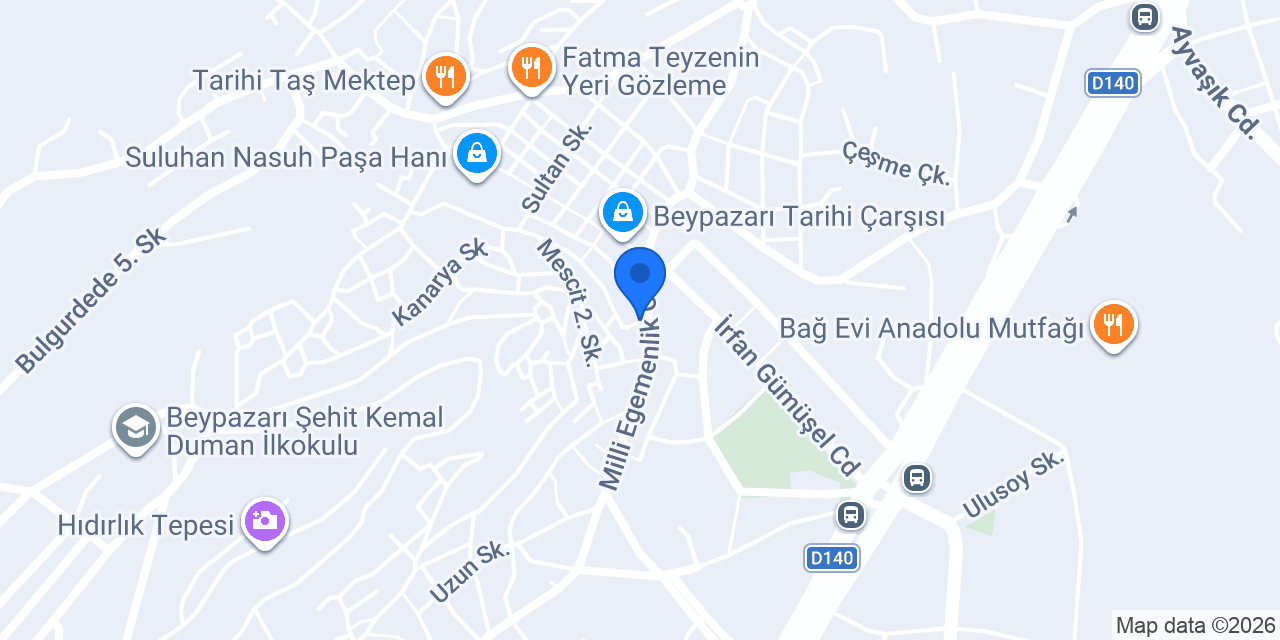 Beypazarı İpekyolu Konağı (Otel) konumu