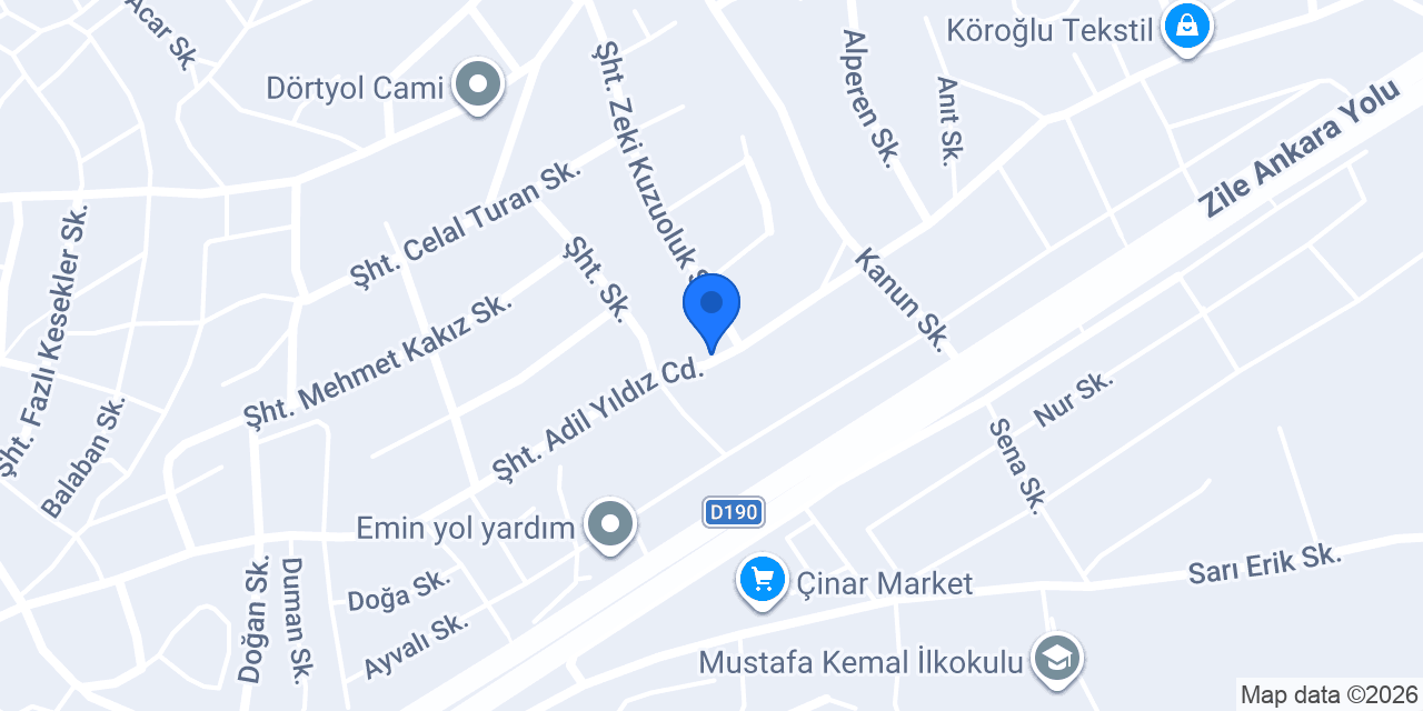 Sungurlu Adliyesi konumu