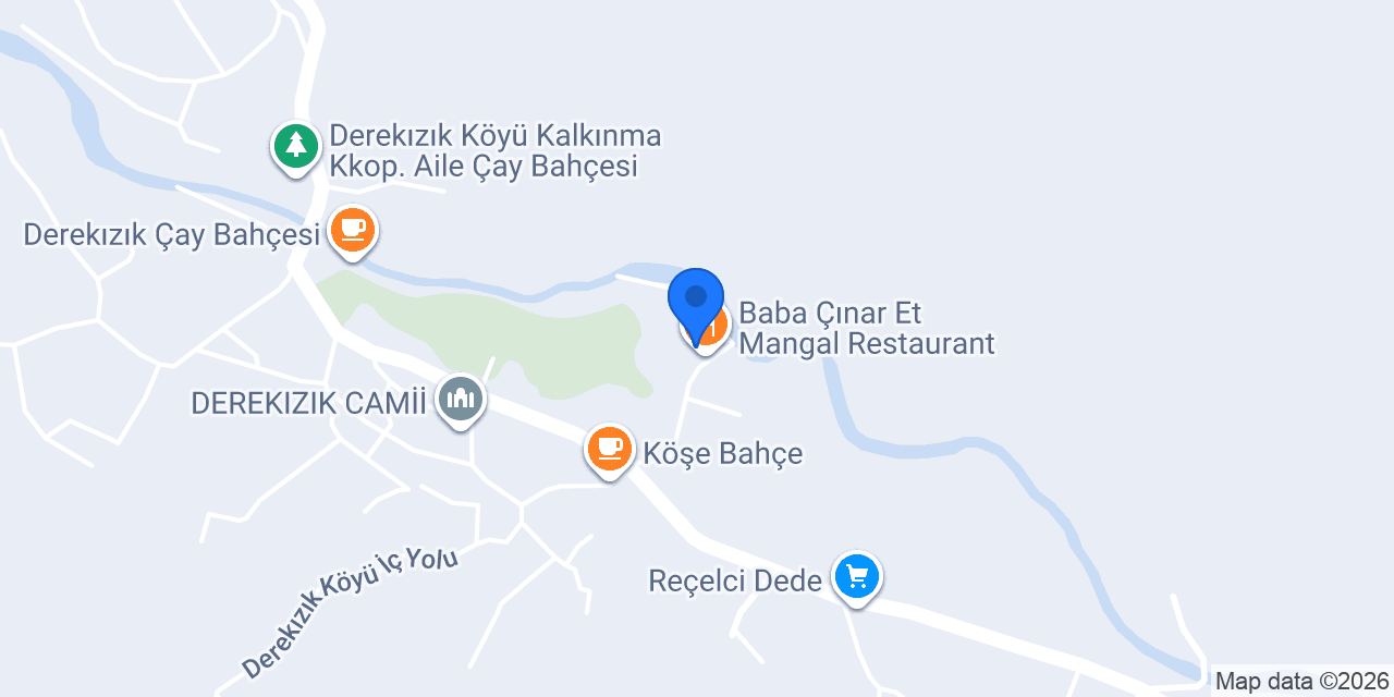 Baba Çınar Et Mangal Restaurant konumu