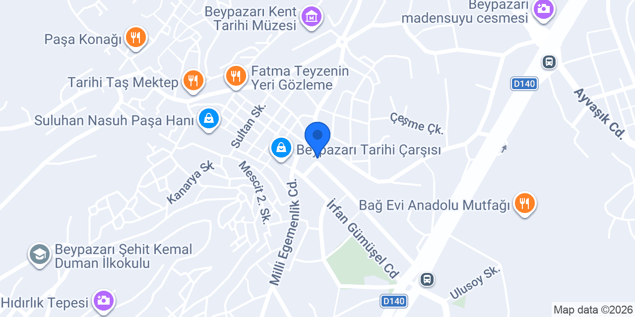 Halkbank Beypazarı Şubesi konumu