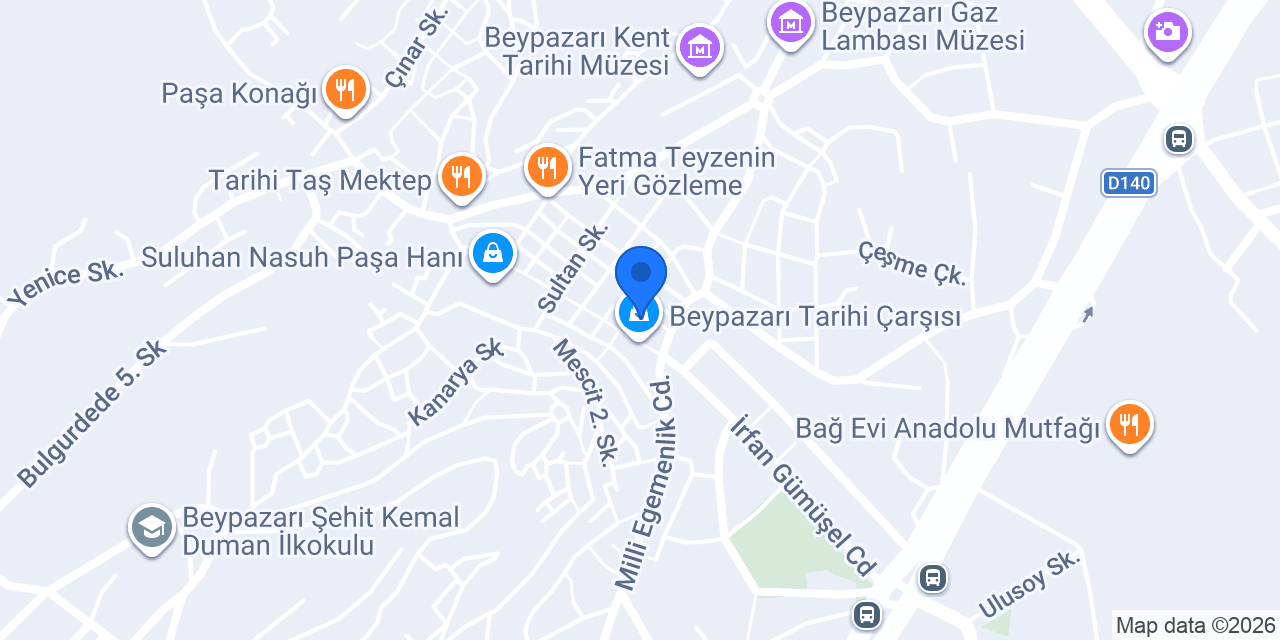 Has Değirmencioğlu Lokantası konumu