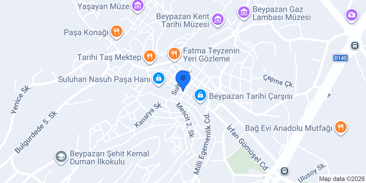 Kervansaray Beypazarı Ev Baklavacısı konumu