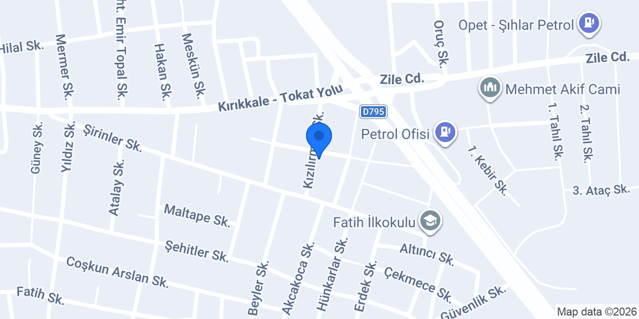 ALACA KEPÇE OĞUZHAN HAFRİYAT NAKLİYAT konumu