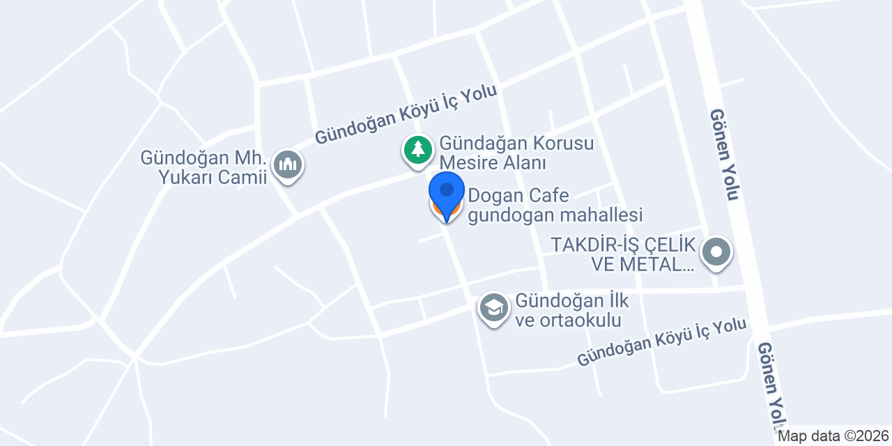 Dogan Cafe gundogan mahallesi konumu
