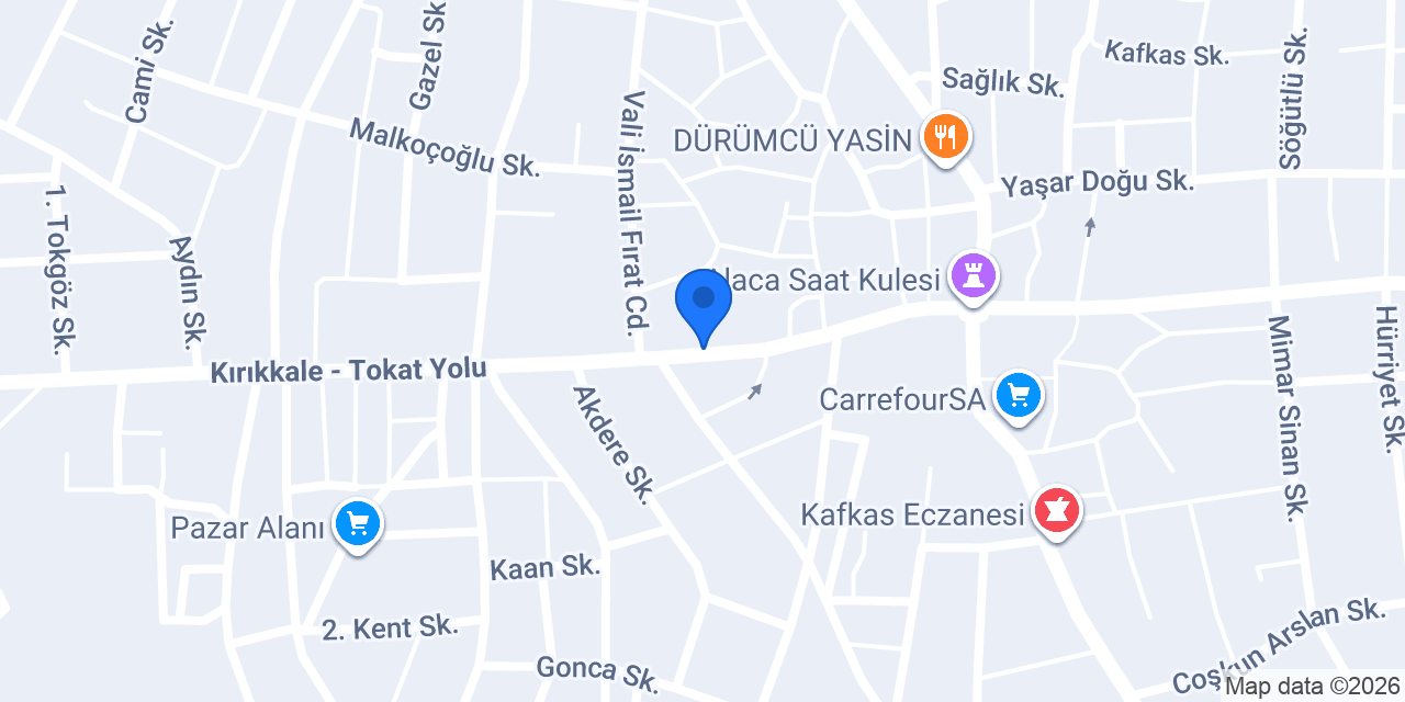 Çetinkaya Ticaret konumu