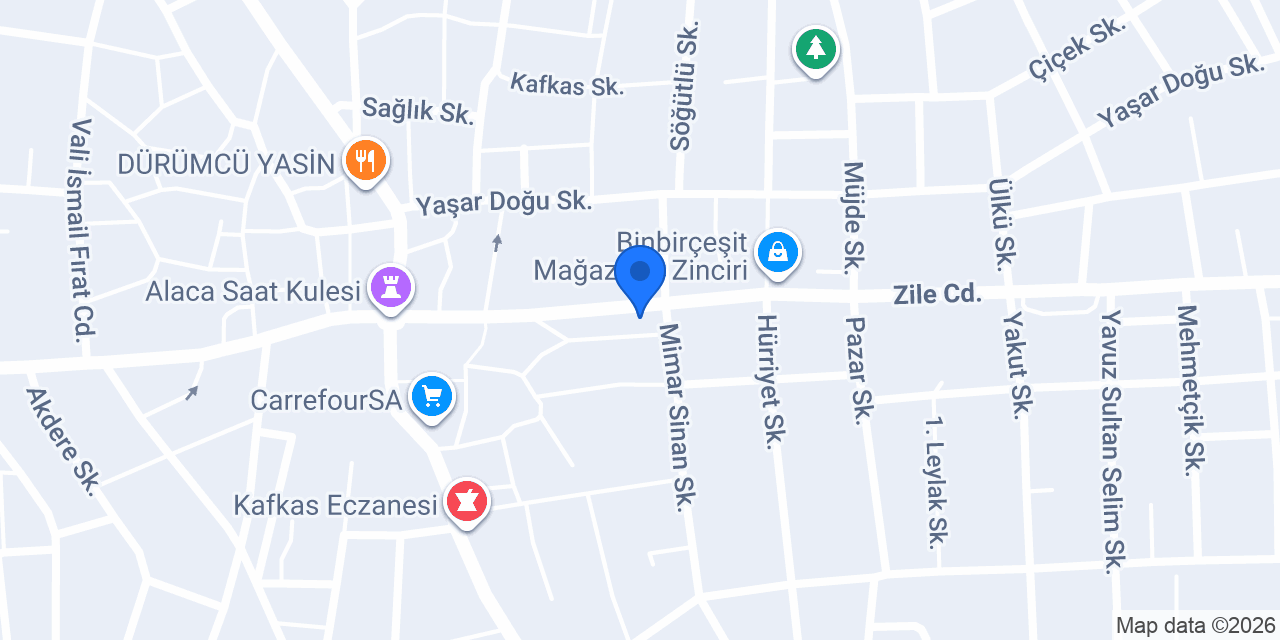 Alaca Elektrik konumu