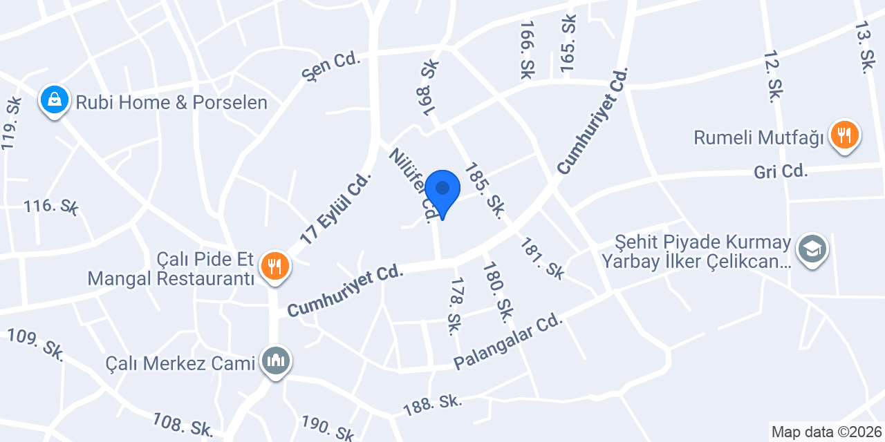 Çalı Dikim Evi konumu