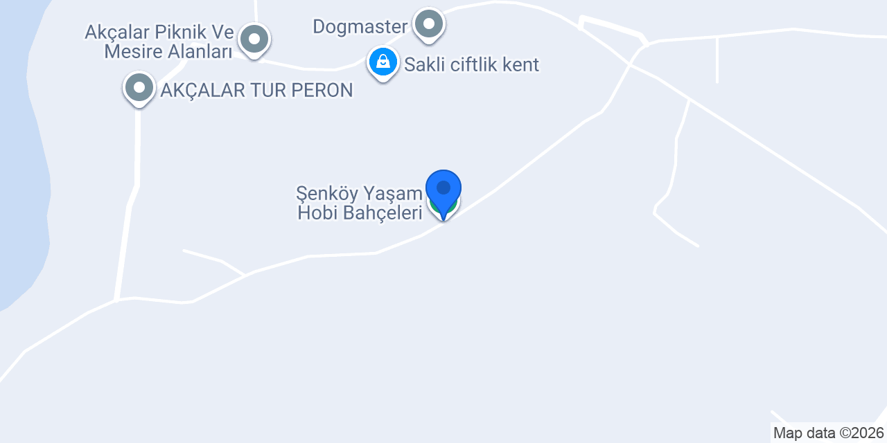 Şenköy Yaşam Hobi Bahçeleri konumu