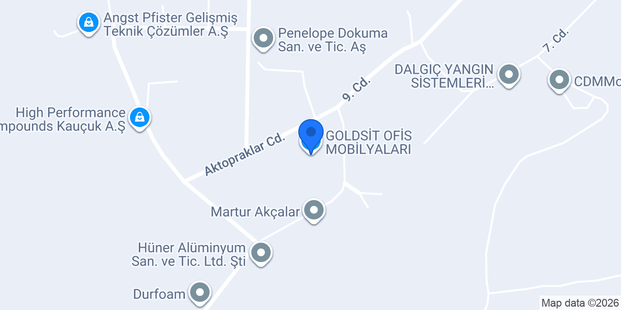 GOLDSİT OFİS MOBİLYALARI konumu