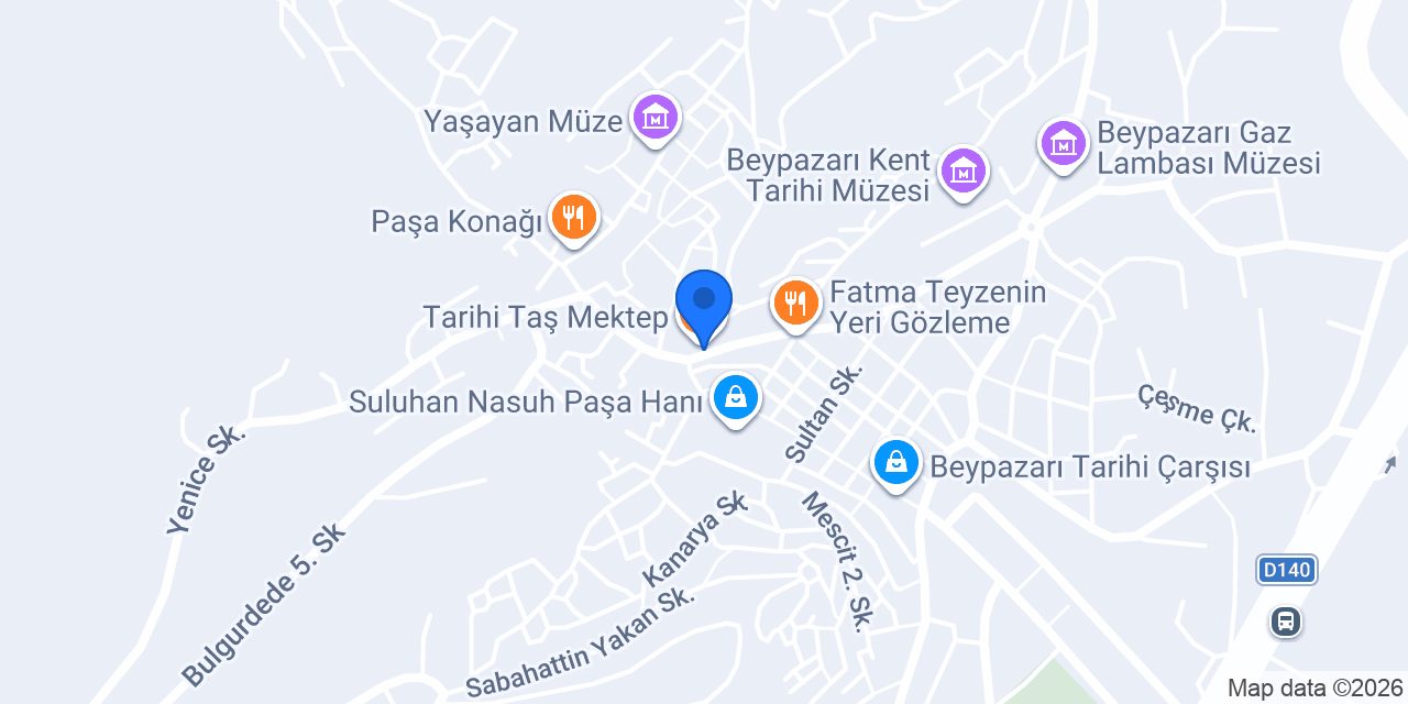 Tarihi Taş Mektep konumu
