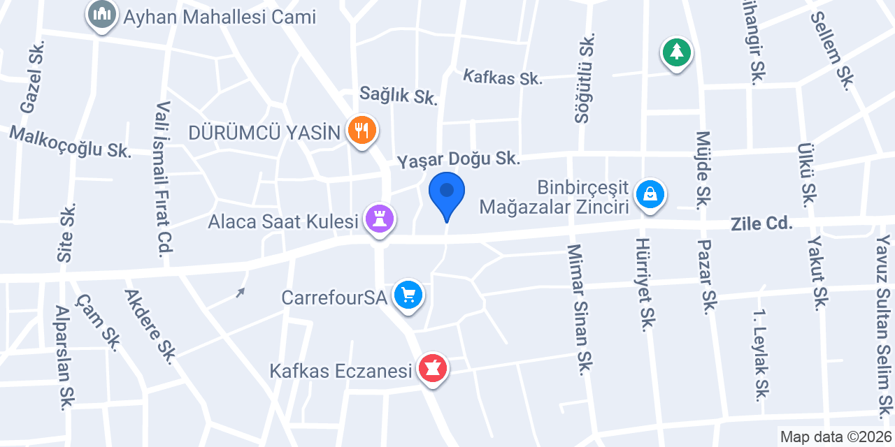 Acar Hotel konumu