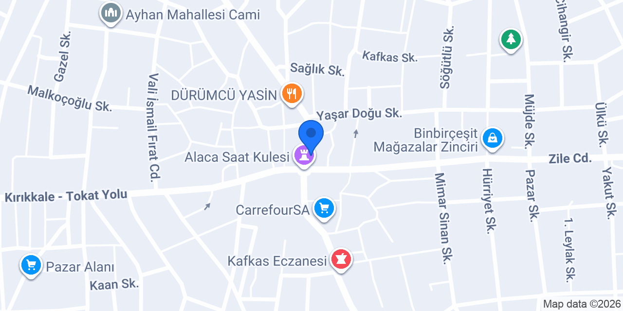 ALACA OPTİK konumu