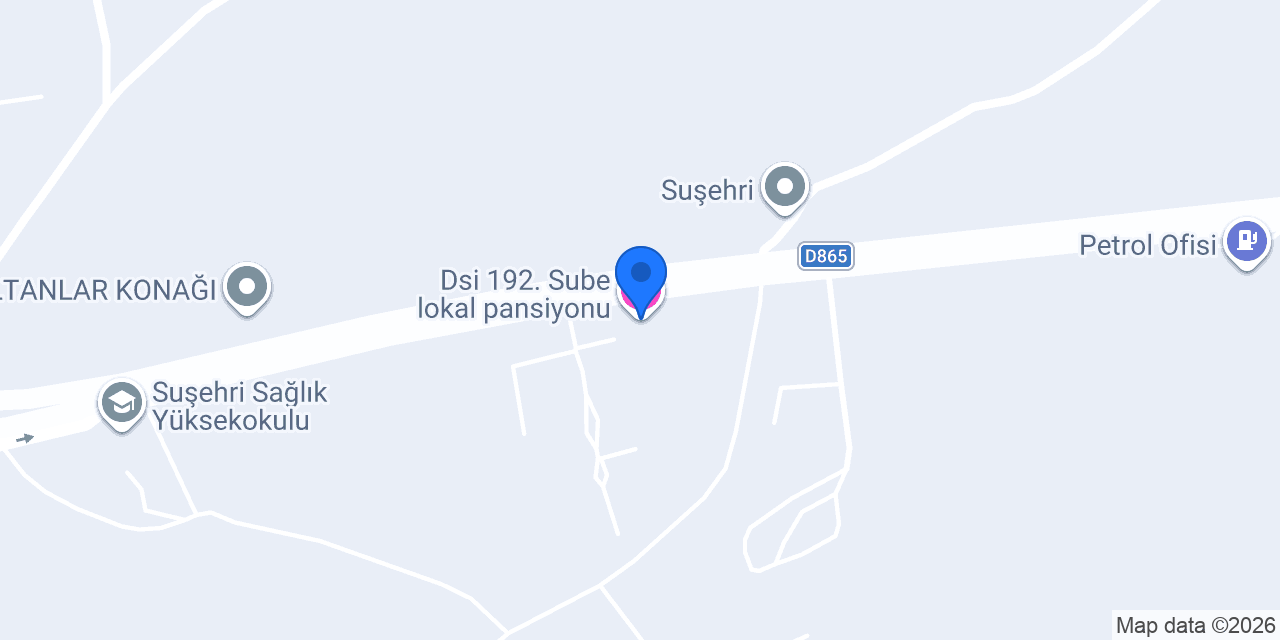 Dsi 192. Sube lokal pansiyonu konumu