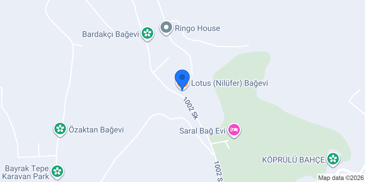 Lotus (Nilüfer) Bağevi konumu