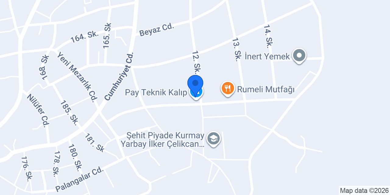 Pay Teknik Kalıp konumu