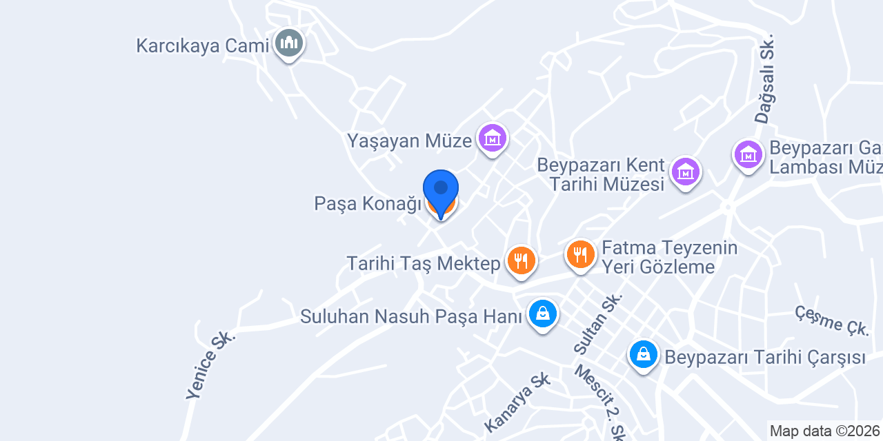 Paşa Konağı konumu