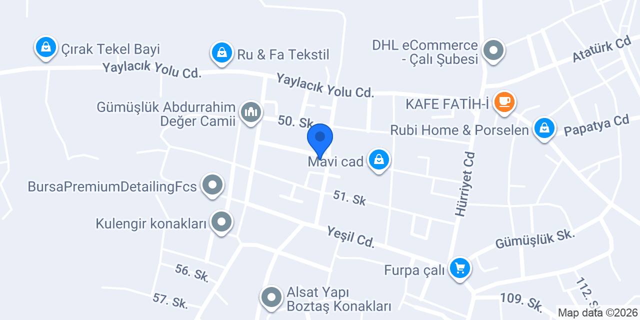 DryOxy Çalı Kuru Temizleme konumu