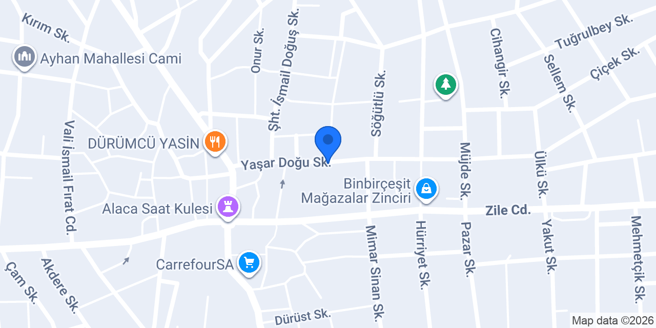 Hayal butik konumu