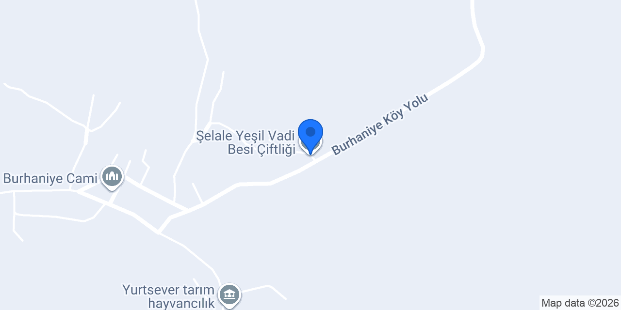 Şelale Yeşil Vadi Besi Çiftliği konumu