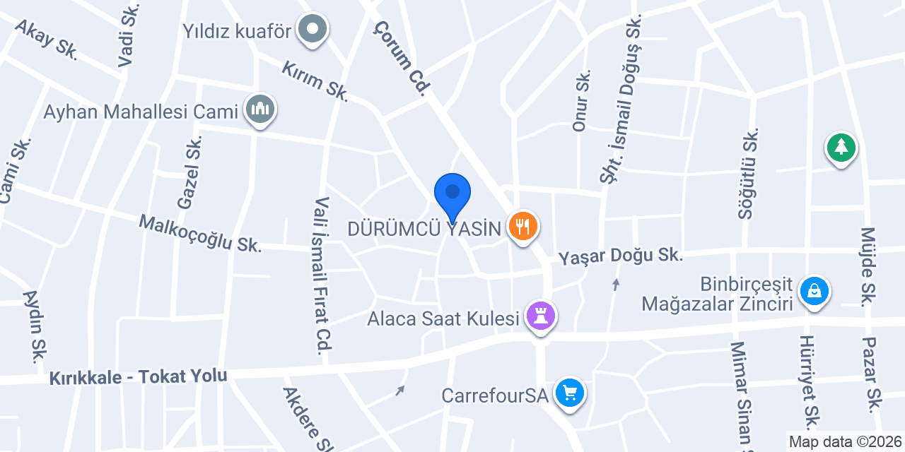 Mahmut Ortak Anahtar ve Çilingir Hizmetleri konumu