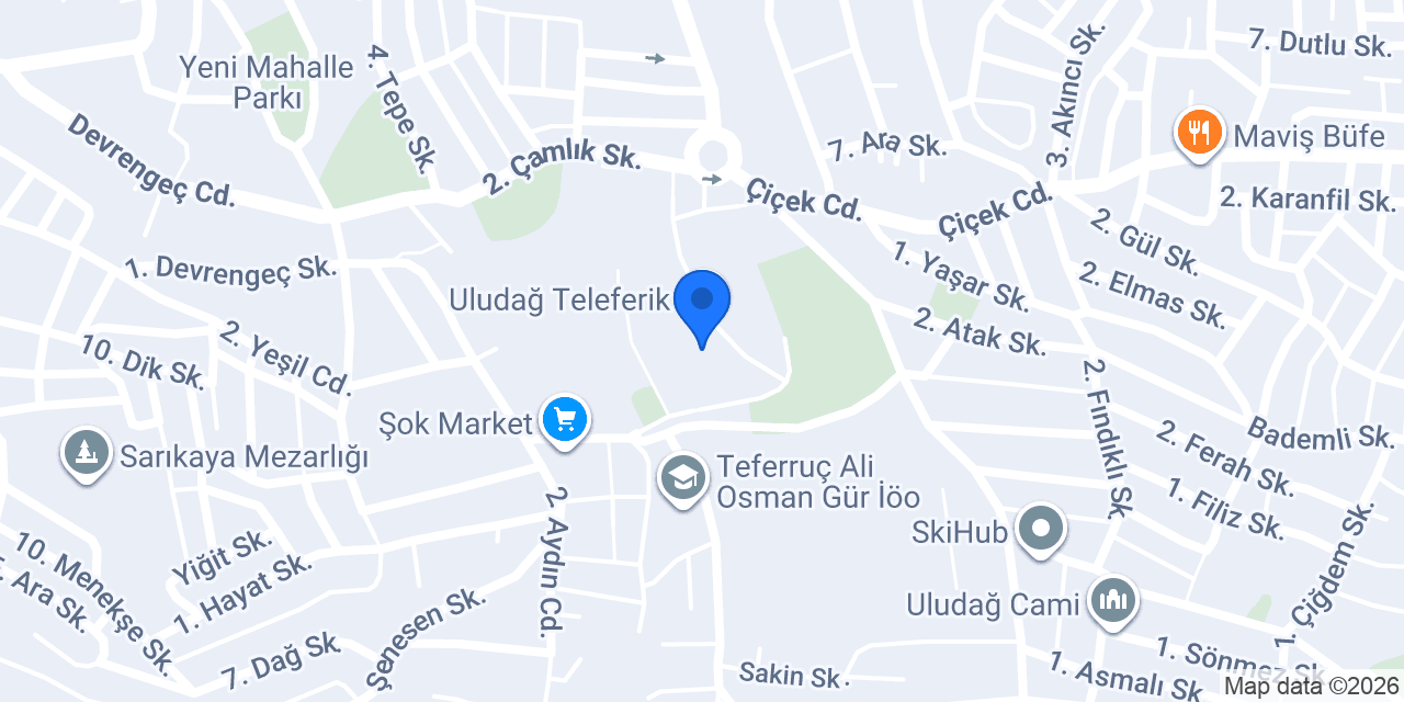 Uludağ Teleferik konumu