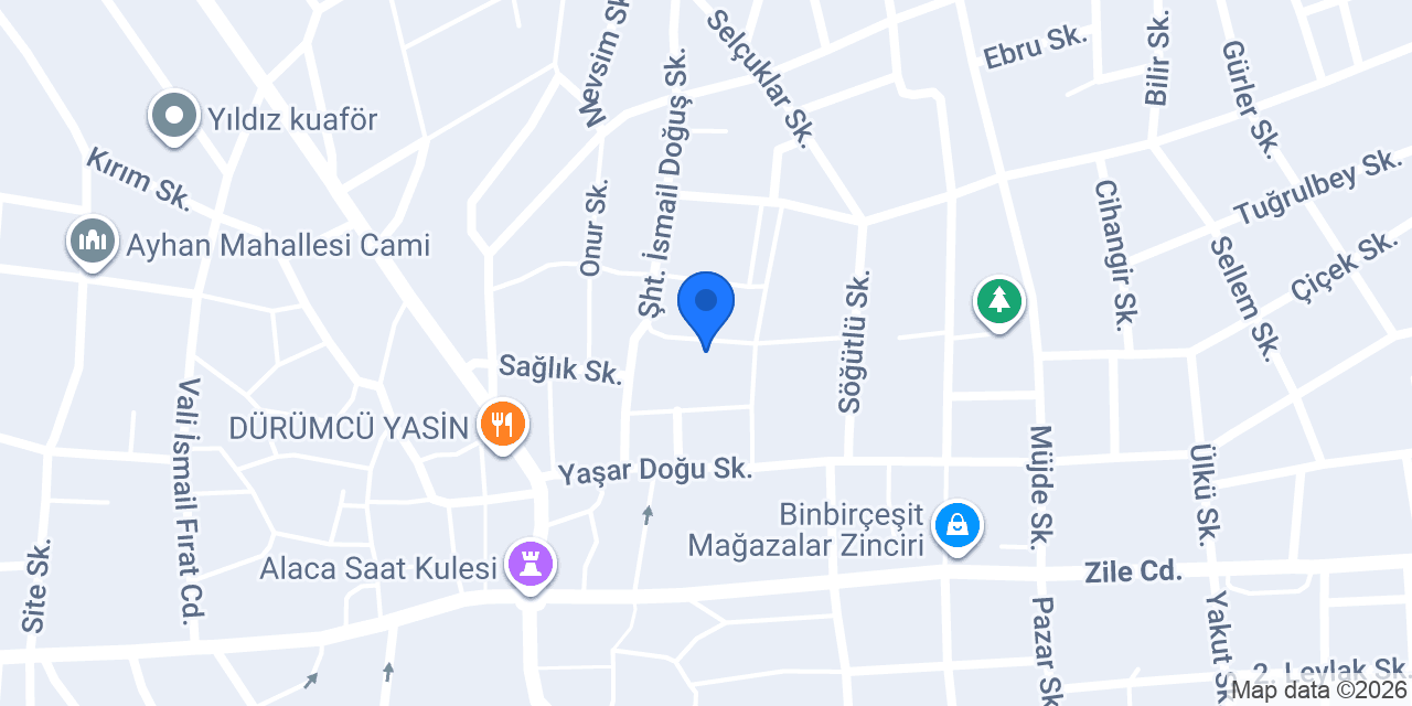 Alaca Hizmet Vakfı (Nur Medresesi) konumu