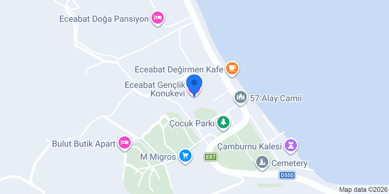 Eceabat Gençlik Konukevi konumu