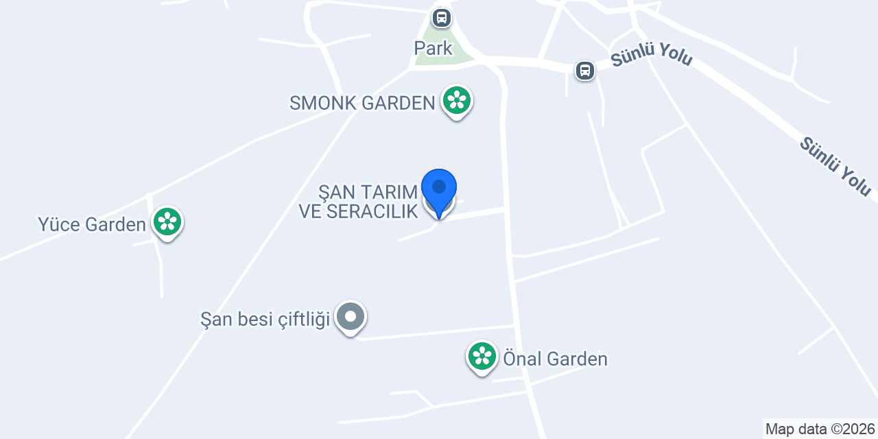 ŞAN TARIM VE SERACILIK konumu