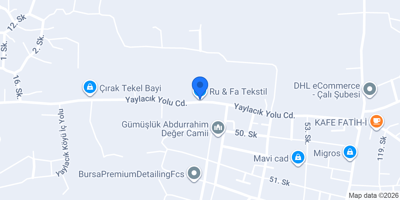 Ru & Fa Tekstil konumu