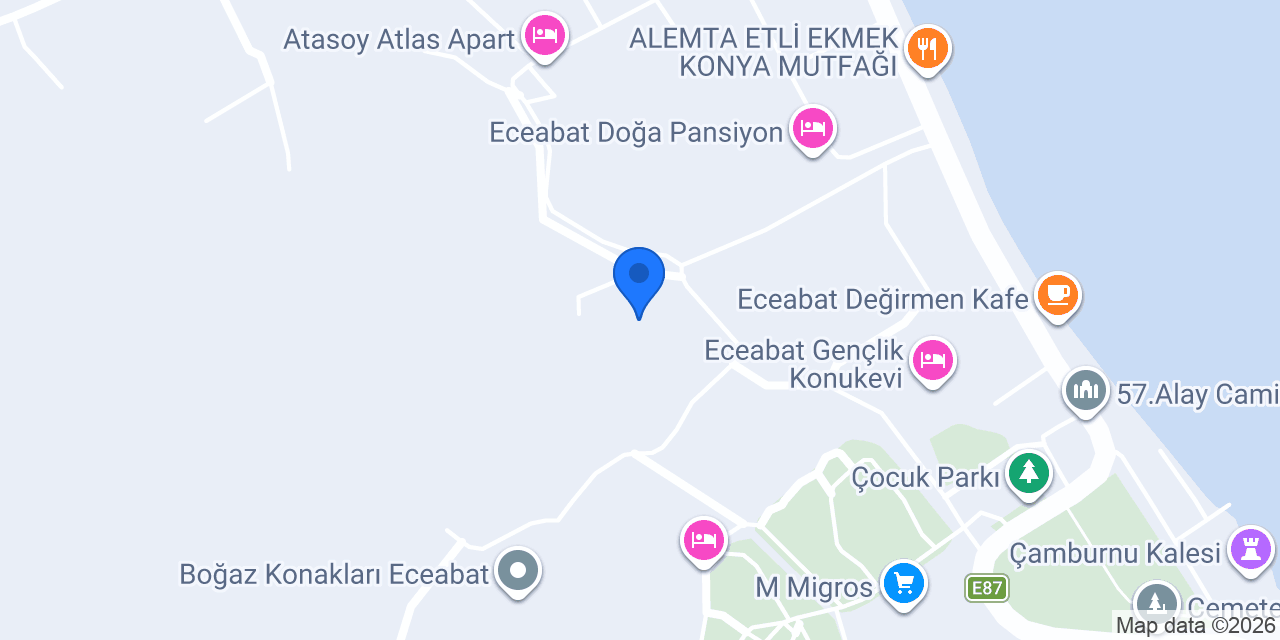 Eceabat İlçe Jandarma Komutanlığı konumu