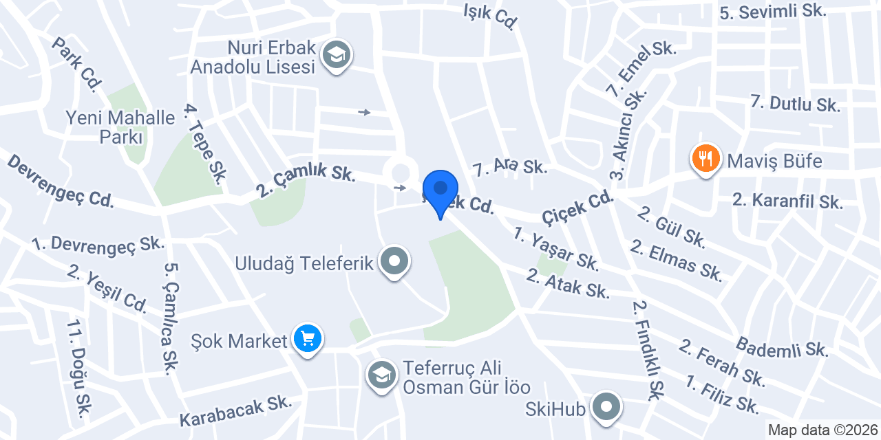 100. Yıl Anaokulu konumu