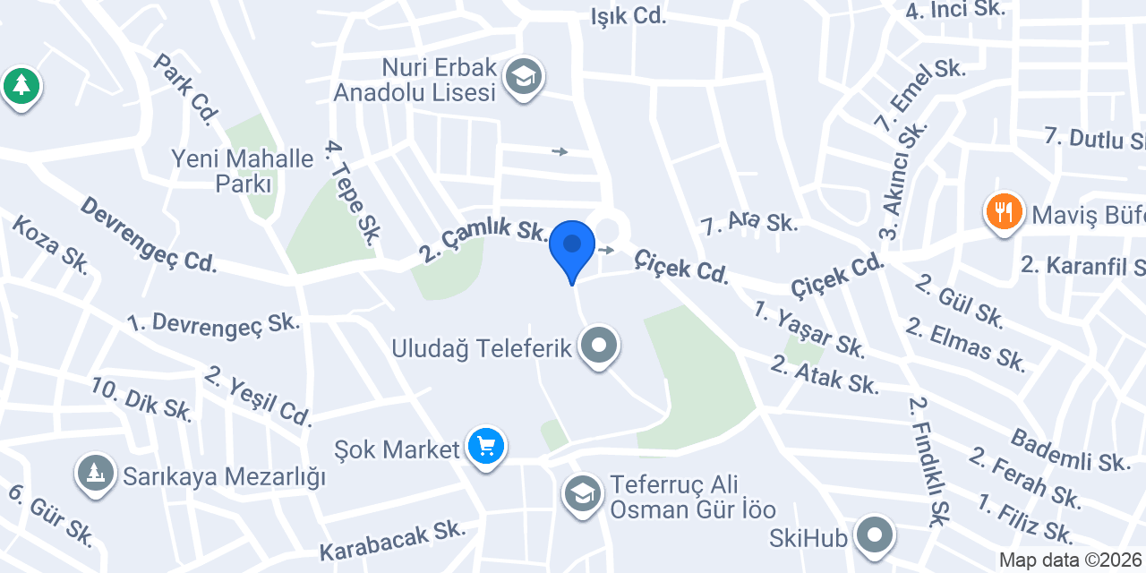 TELEFERİK & KAFKAS TAKSİ konumu