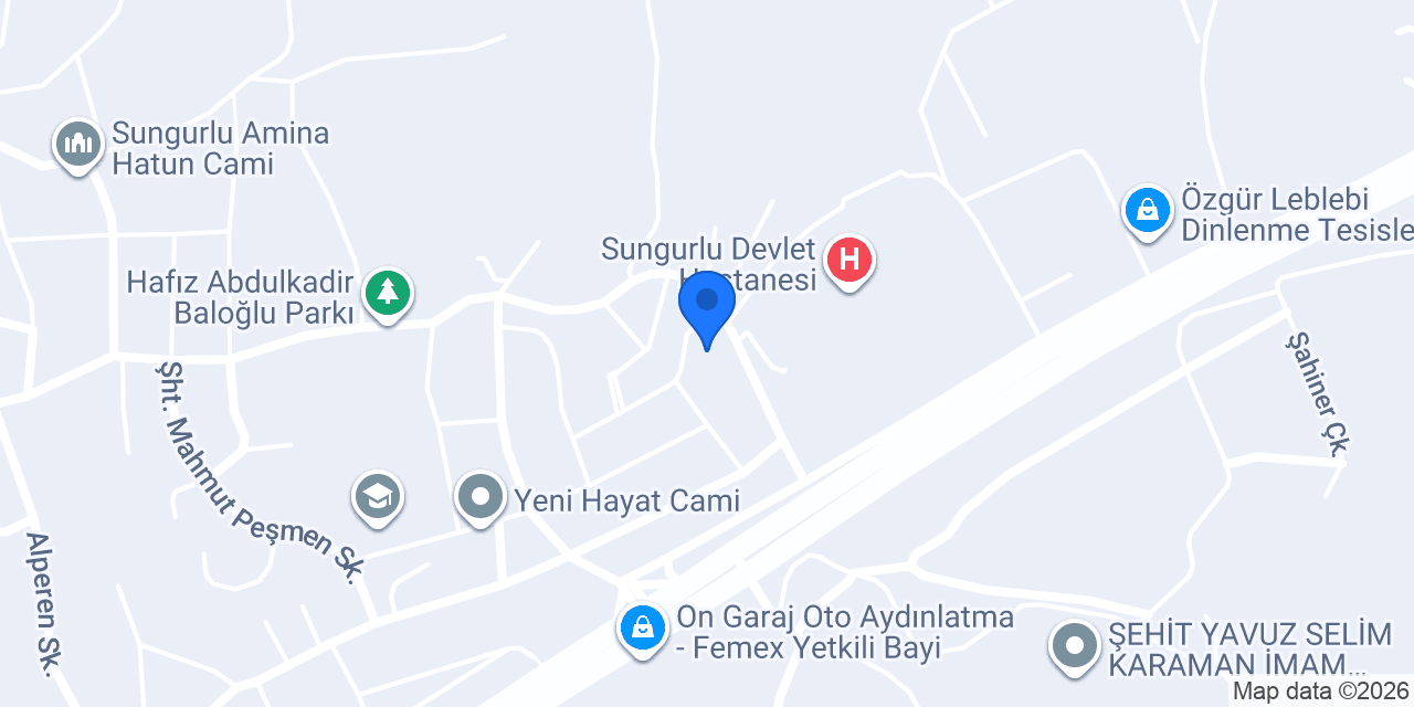 Hastane Taksi konumu