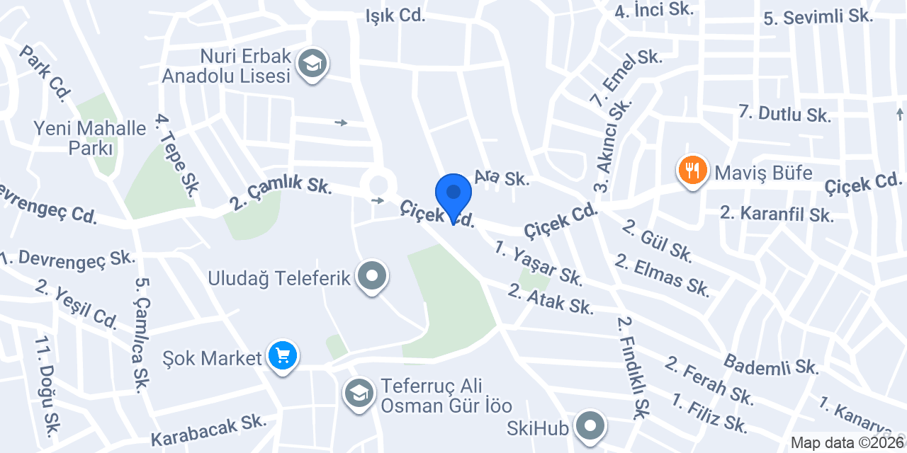 Teleferik Sofrası konumu