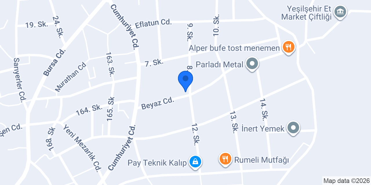 TKG OTOMOTİV ÇALI konumu