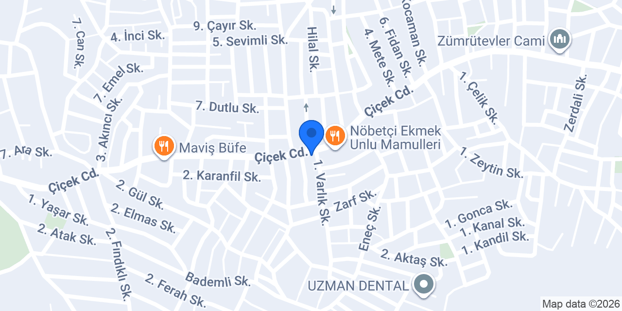 Damak Unlu Mamüller konumu
