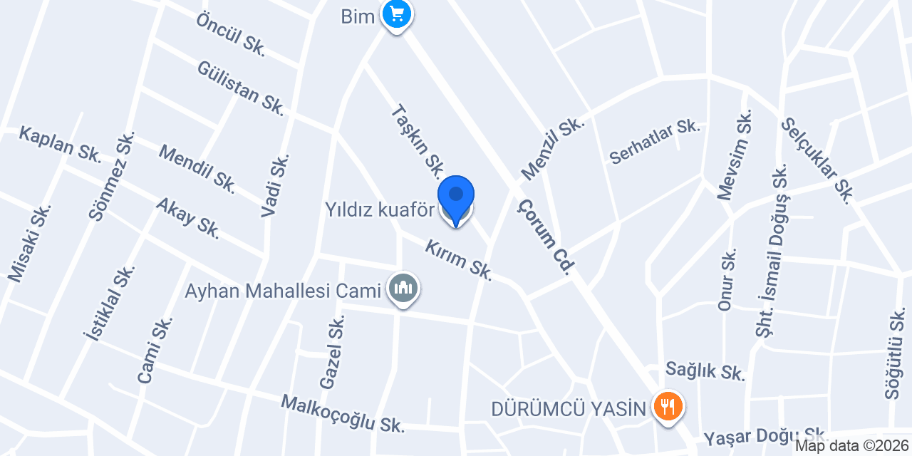 Yıldız kuaför konumu