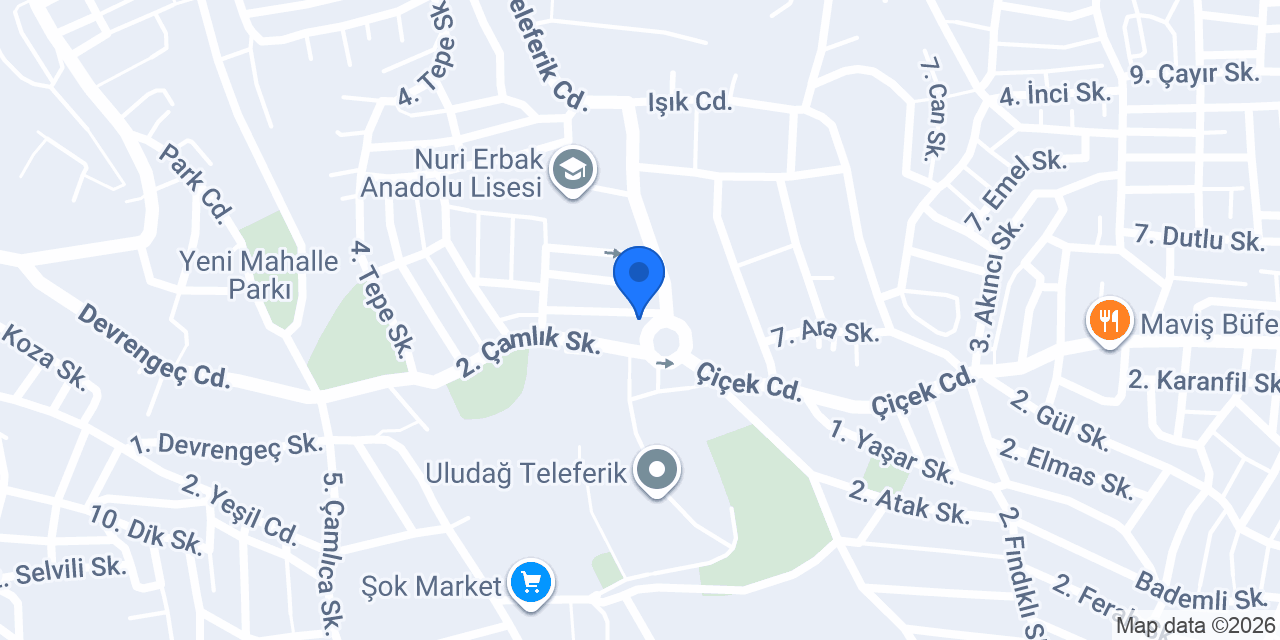 Çeek Bi Döner Hatay'dan konumu