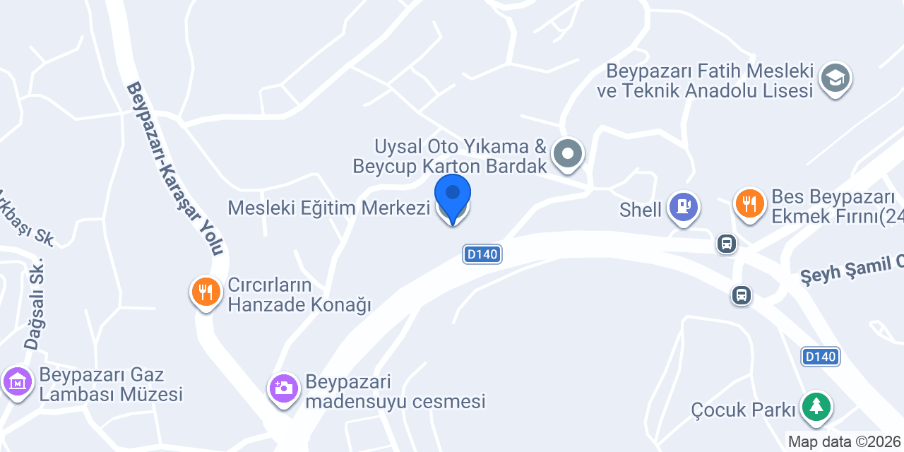 Mesleki Eğitim Merkezi konumu