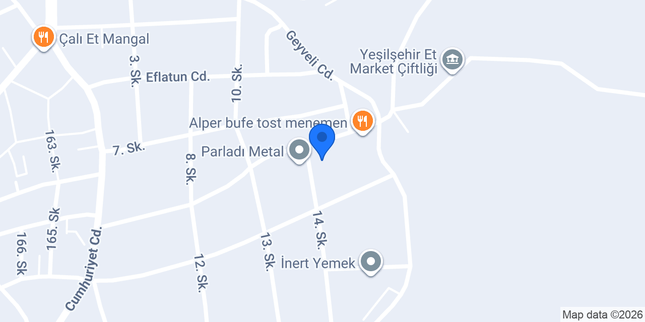 Özçalı yemek sanayi konumu