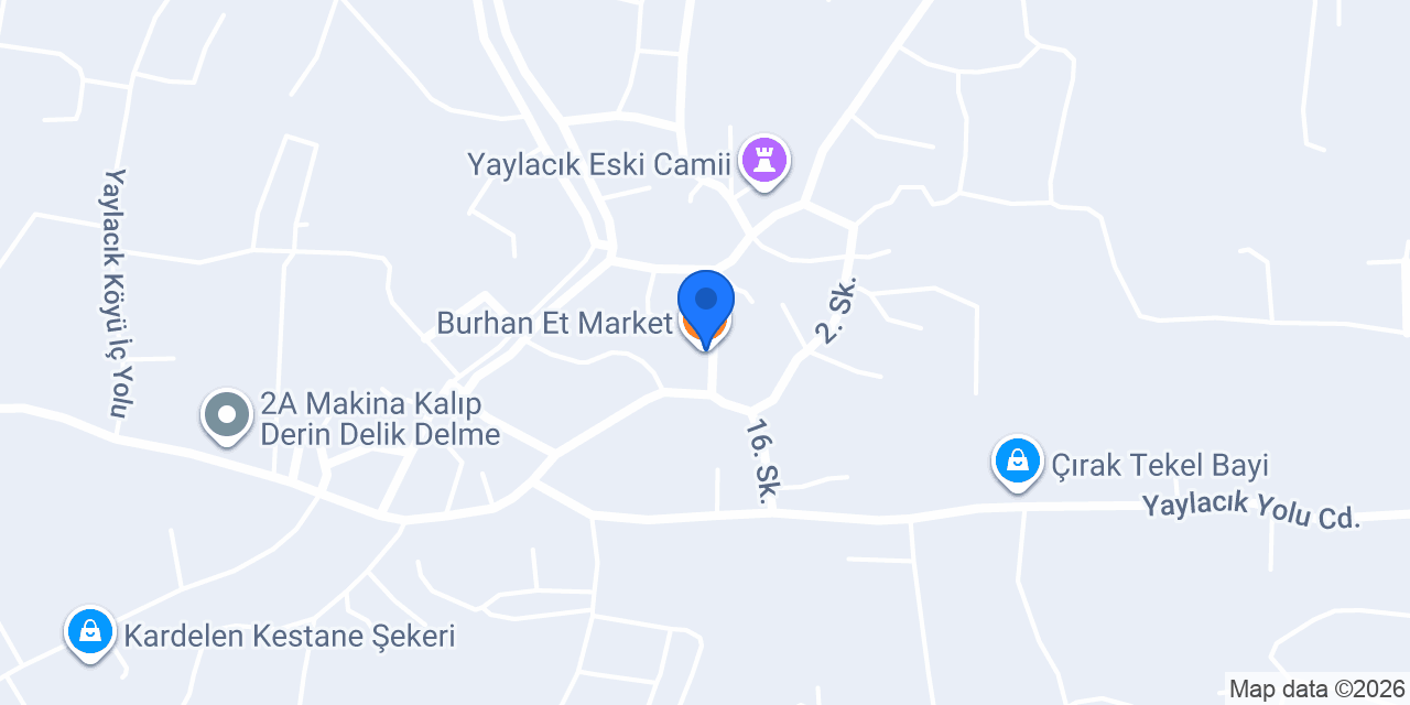 Burhan Et Market konumu