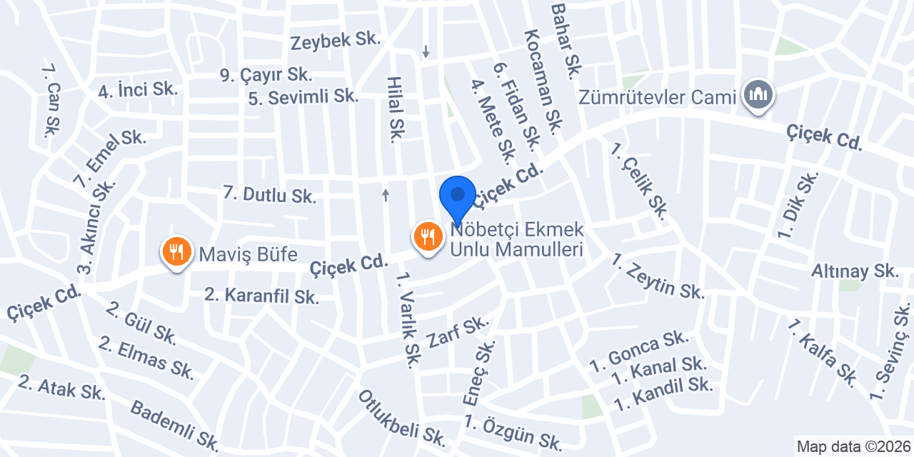 Zümrütevler Eczanesi konumu