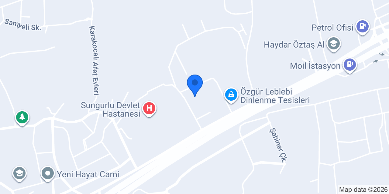 Sungurlu Gençlik Merkezi konumu