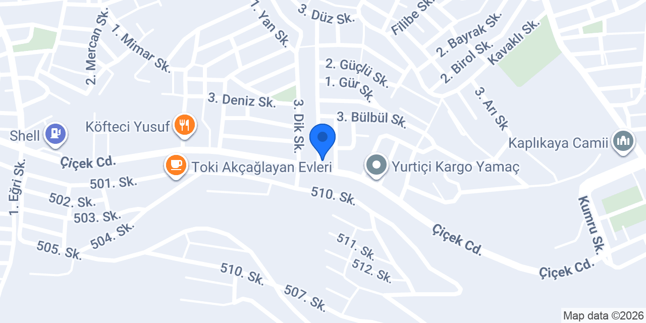 Emre Çiçek Evi konumu