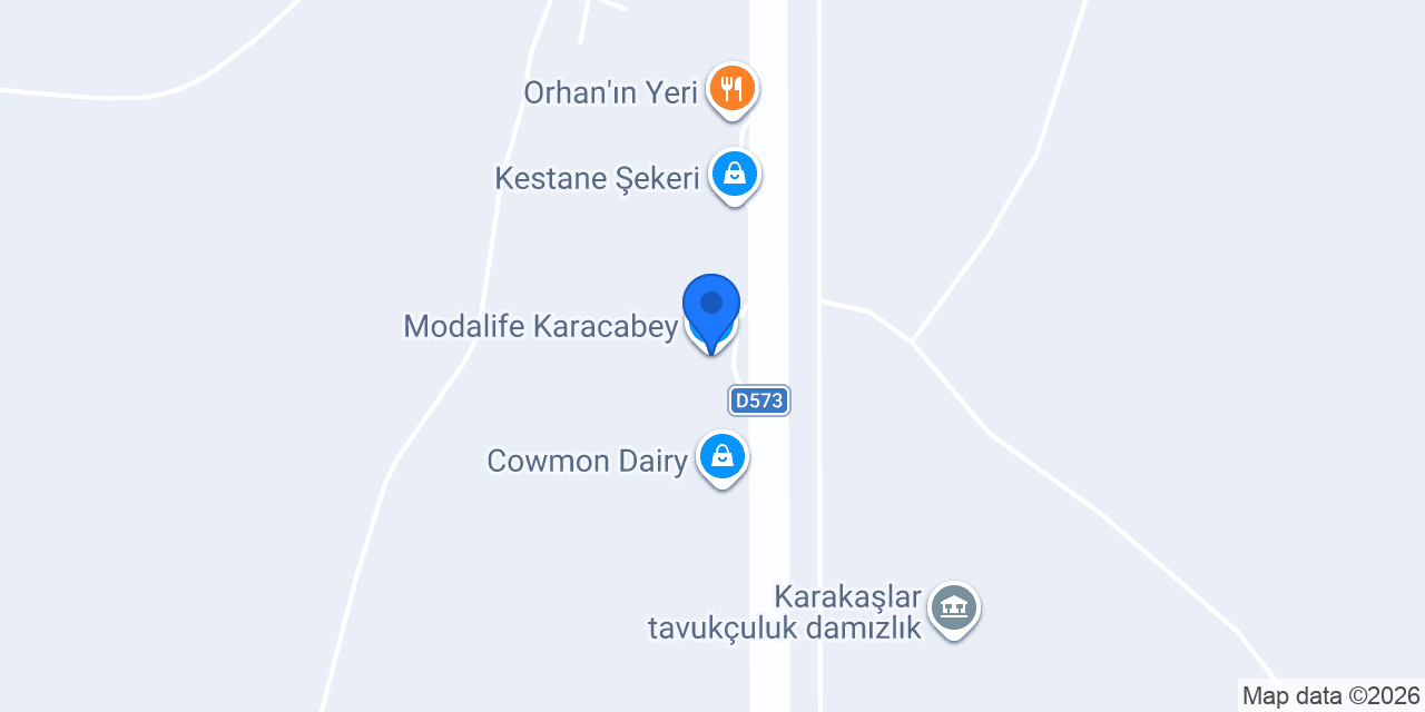 Modalife Karacabey konumu