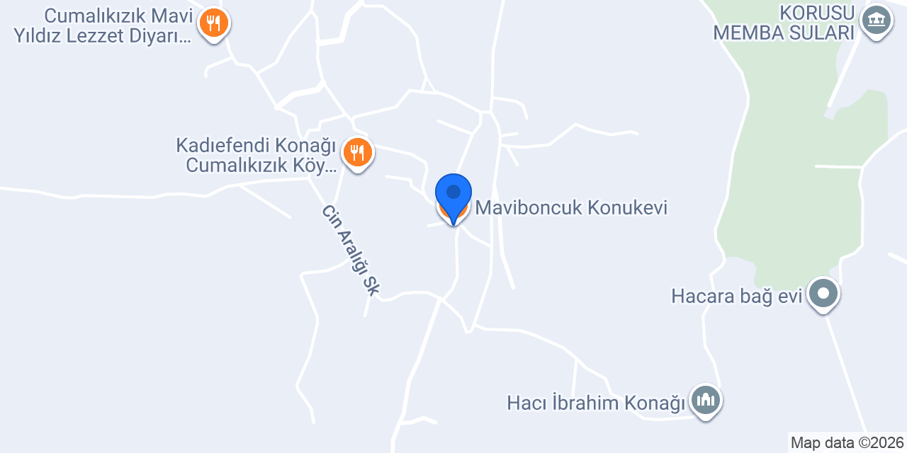 Maviboncuk Konukevi konumu