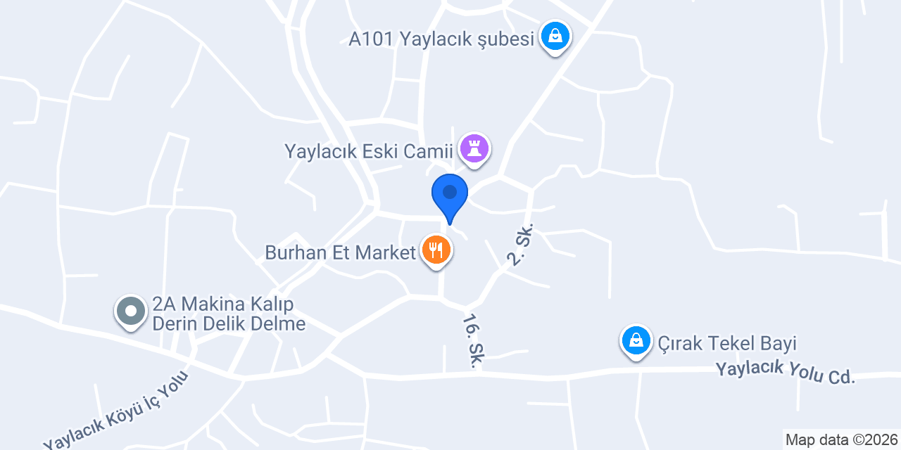 Yaylacık Pide konumu