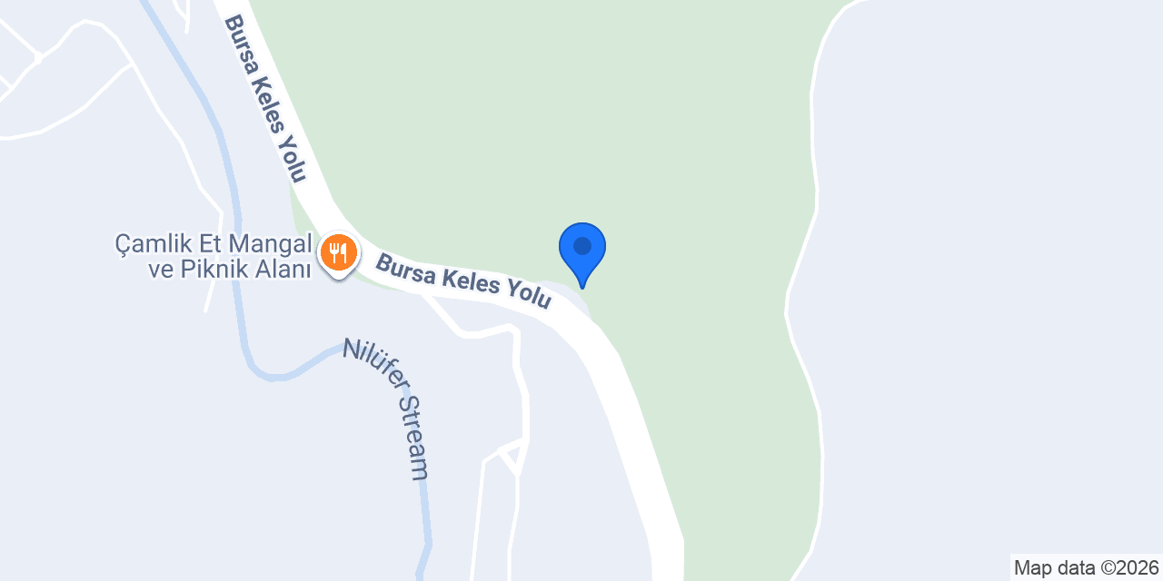 Bursa Misi Çamlık Karavan Park konumu