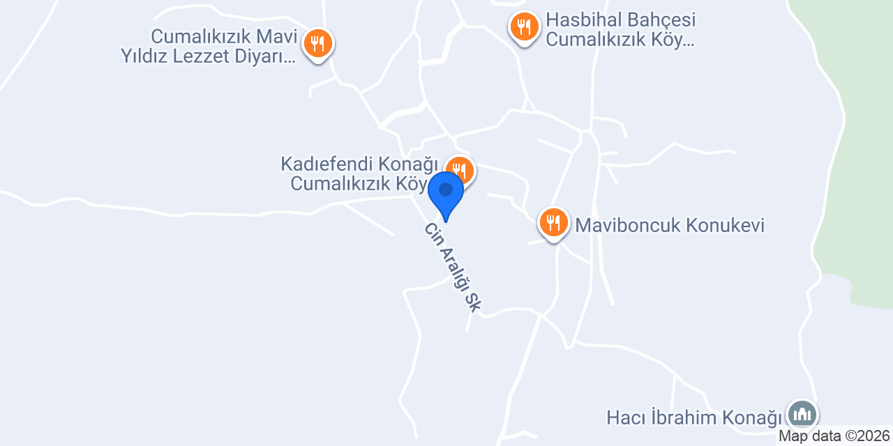 CumaliKizik Dilek Bahcesi konumu