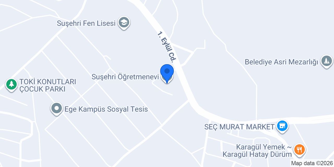 Suşehri Öğretmenevi konumu
